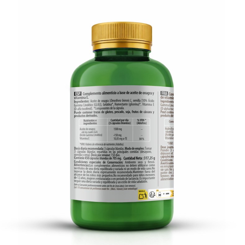PHYTOFARMA Aceite de onagra 450 cápsulas blandas