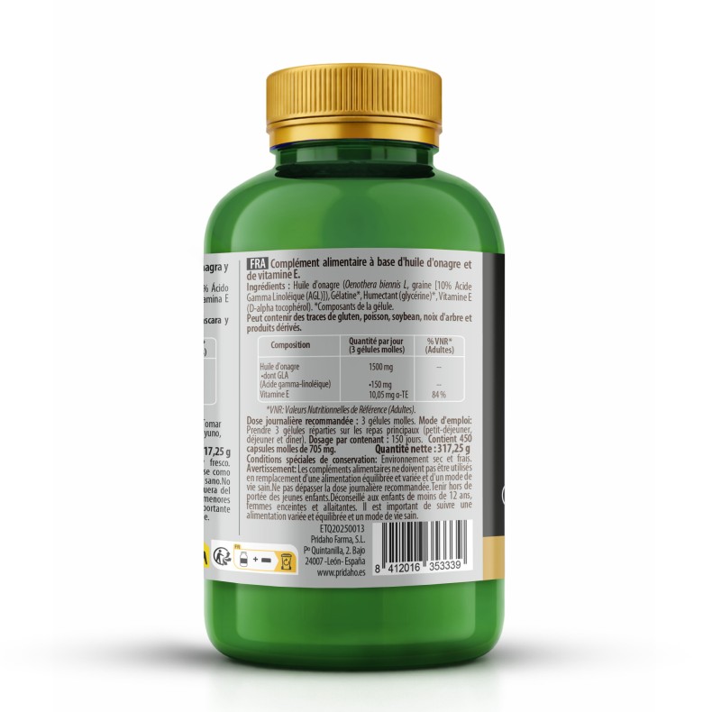 PHYTOFARMA Aceite de onagra 450 cápsulas blandas