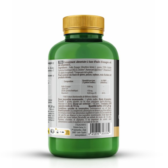 PHYTOFARMA Aceite de onagra 450 cápsulas blandas