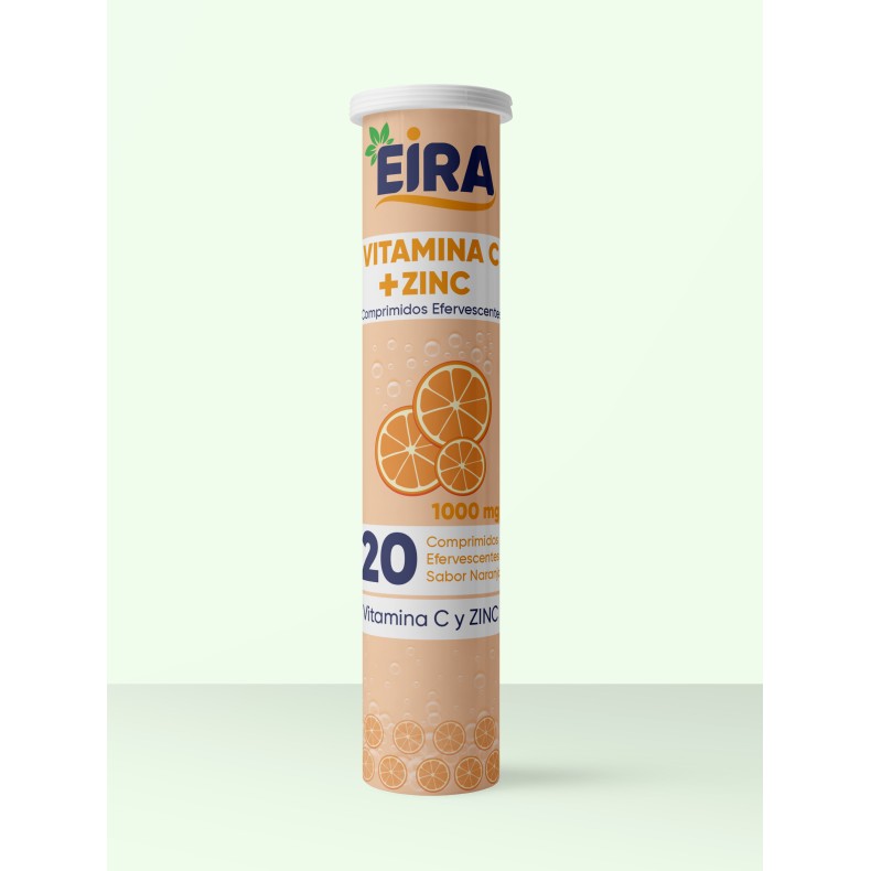 EIRA Vitamina C + Zinc 20 comprimidos efervescentes