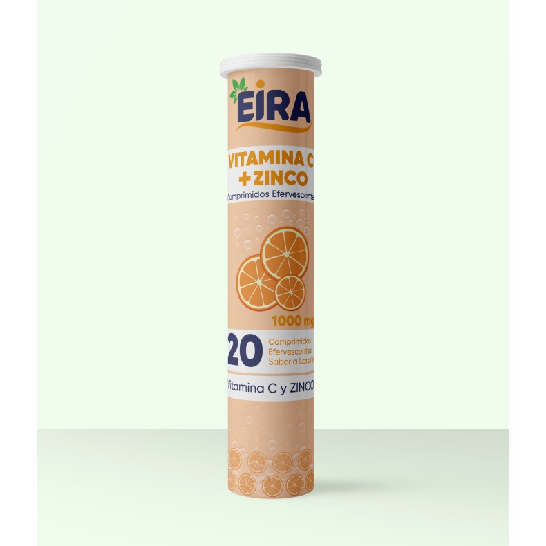 EIRA Vitamina C + Zinc 20 comprimidos efervescentes