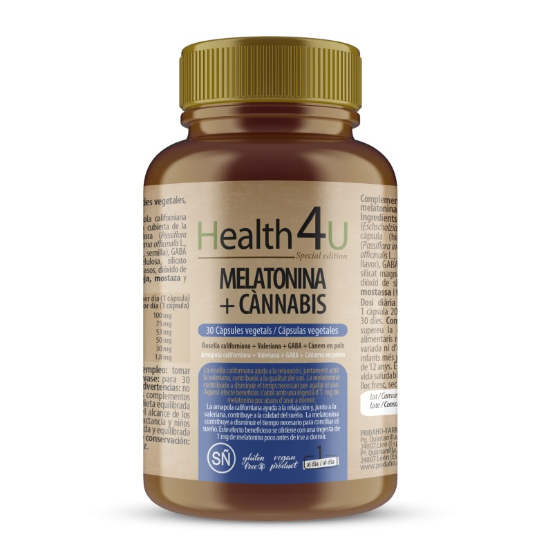 H4U Melatonina + Cannabis 30 cápsulas vegetales special edition