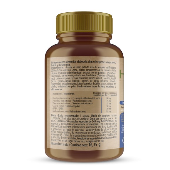 H4U Melatonina + Cannabis 30 cápsulas vegetales special edition