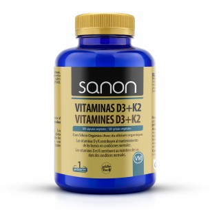 SANON Vitamina D3 + K2 180 cápsulas vegetales