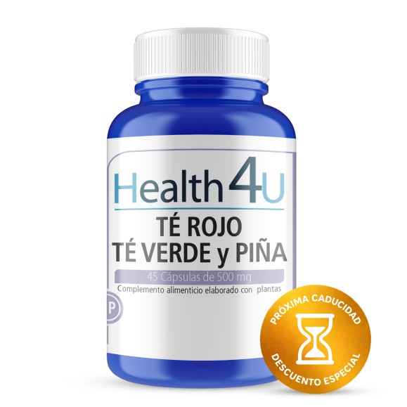 H4U Té Rojo, Té Verde y Piña 45 cápsulas