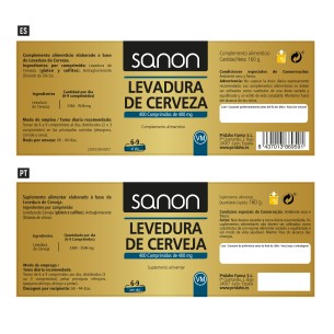 SANON Levadura de Cerveza 400 comprimidos 2