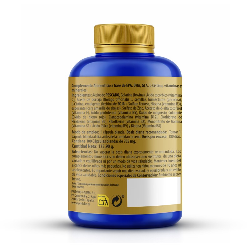 SANON Pelo, piel y uñas 180 cápsulas blandas