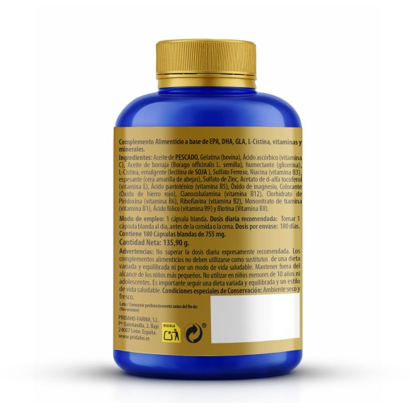 SANON Pelo, piel y uñas 180 cápsulas blandas