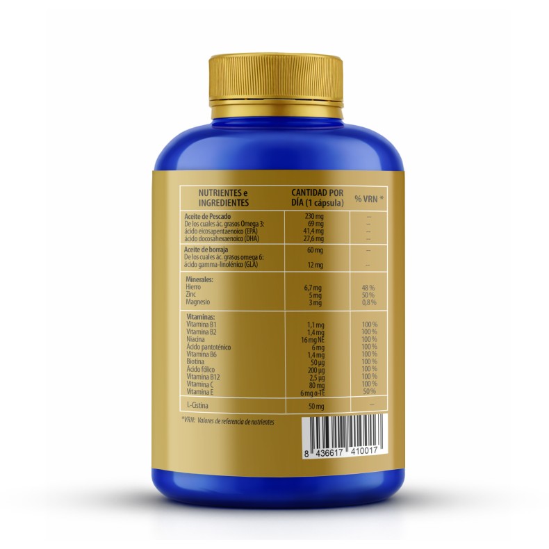 SANON Pelo, piel y uñas 180 cápsulas blandas