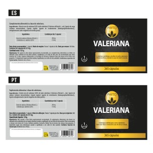 PHYTOFARMA Valeriana 365 cápsulas 2