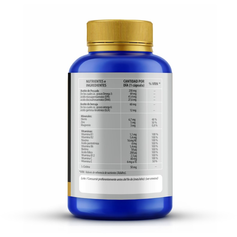 PHYTOFARMA Pelo, piel y uñas 180 cápsulas blandas