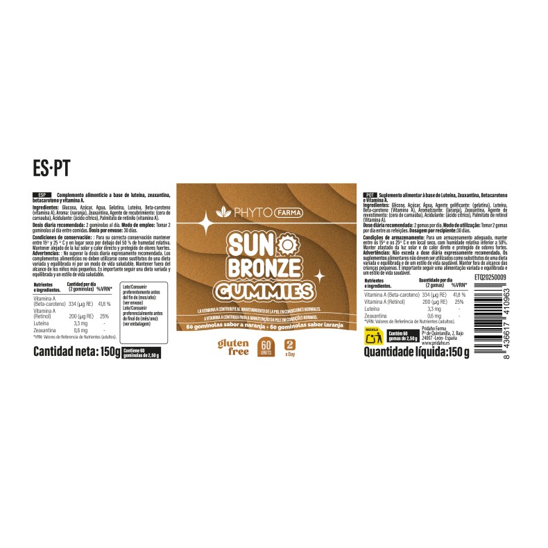 PHYTOFARMA Sun Bronze 60 gummies