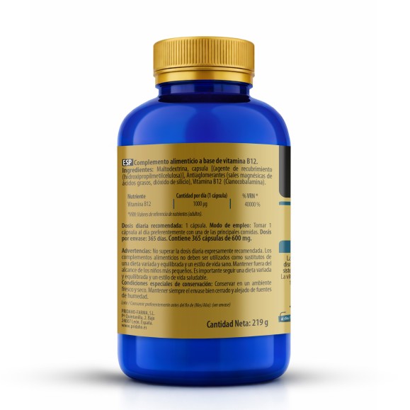 SANON Vitamina B12 365 cápsulas
