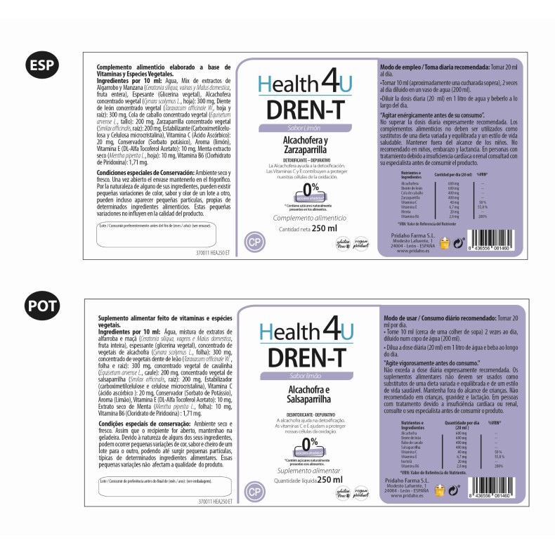 H4U Dren-T 250 ml