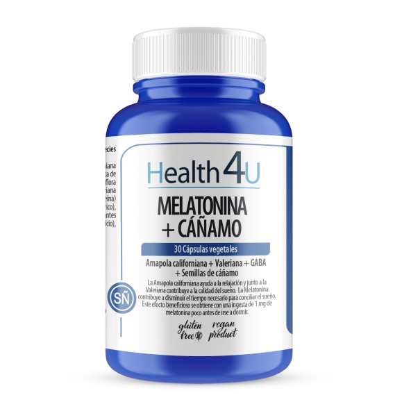 H4U Melatonina + Cáñamo 30 cápsulas vegetales