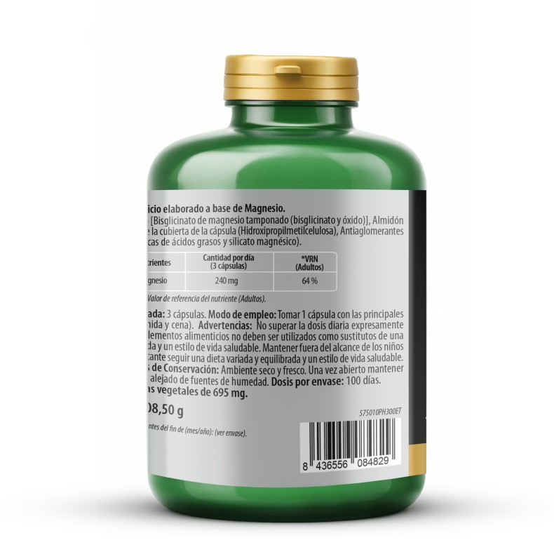 PHYTOFARMA Bisglicinato de Magnesio 300 caps vegetales