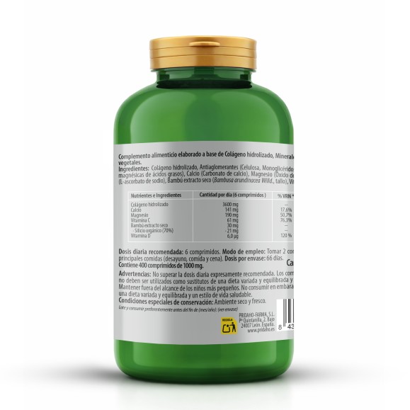 PHYTOFARMA Colágeno Hidrolizado 400 comprimidos