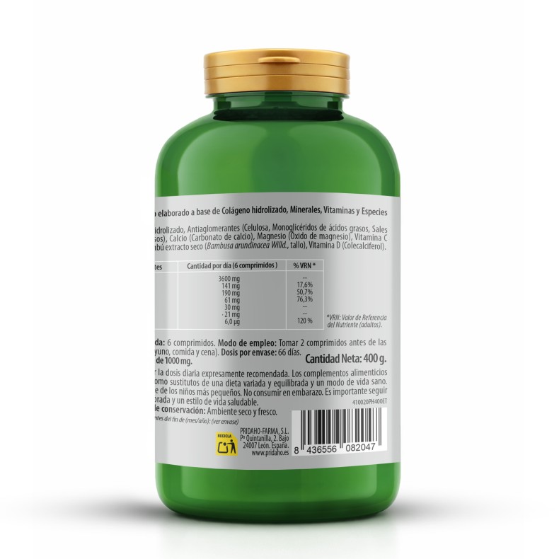 PHYTOFARMA Colágeno Hidrolizado 400 comprimidos