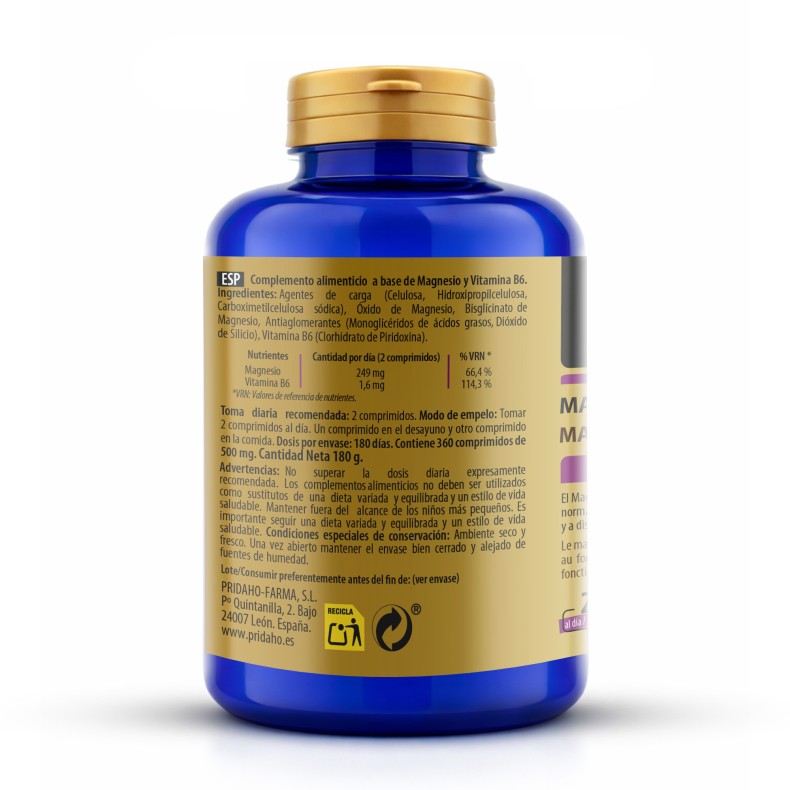 SANON Magnesio + Vitamina B6 360 comprimidos