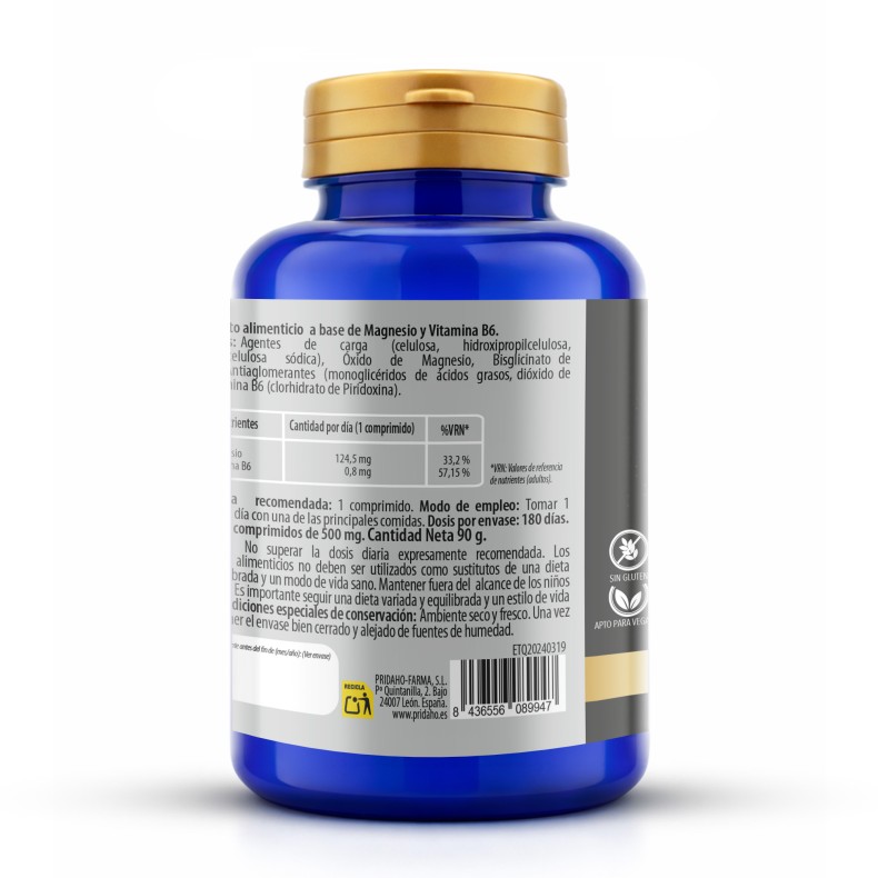PHYTOFARMA Magnesio + Vitamina B6 180 comprimidos