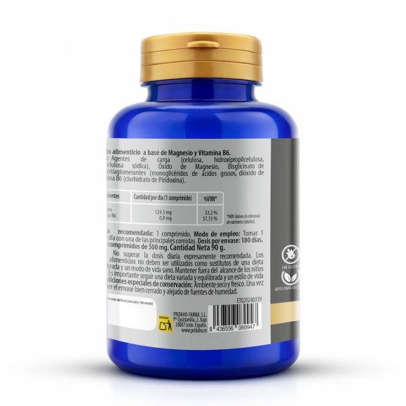 PHYTOFARMA Magnesio + Vitamina B6 180 comprimidos