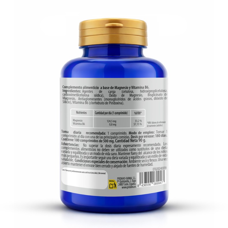 PHYTOFARMA Magnesio + Vitamina B6 180 comprimidos