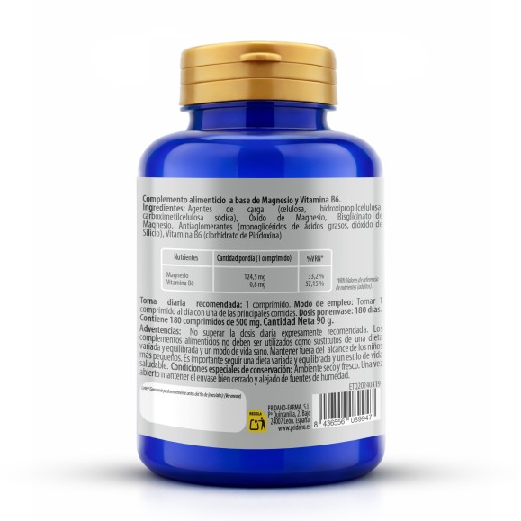 PHYTOFARMA Magnesio + Vitamina B6 180 comprimidos