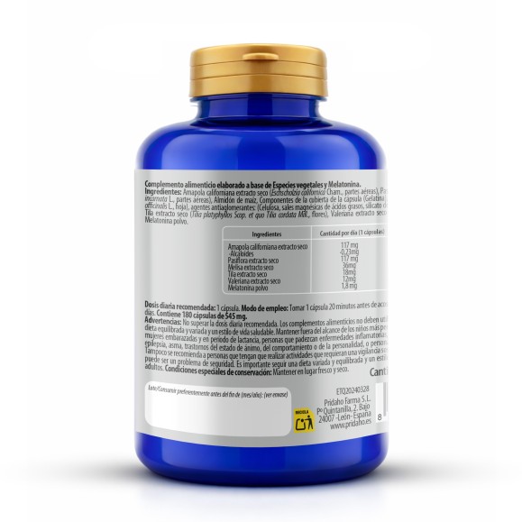 PHYTOFARMA Melatonina 180 cápsulas