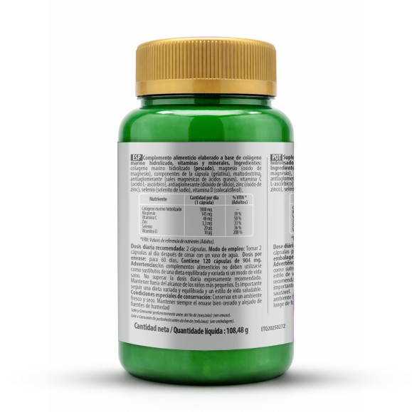 PHYTOFARMA Colágeno marino 120 cápsulas