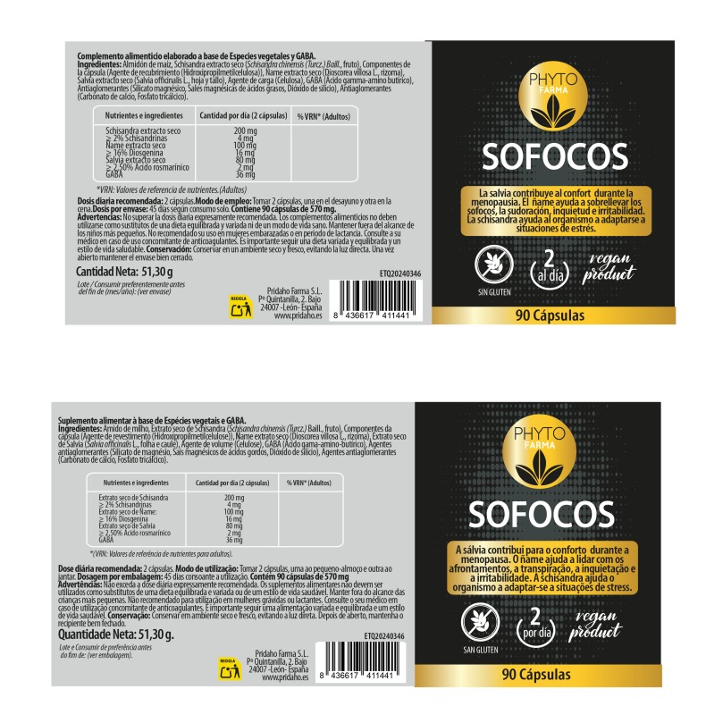 PHYTOFARMA Sofocos 90 cápsulas