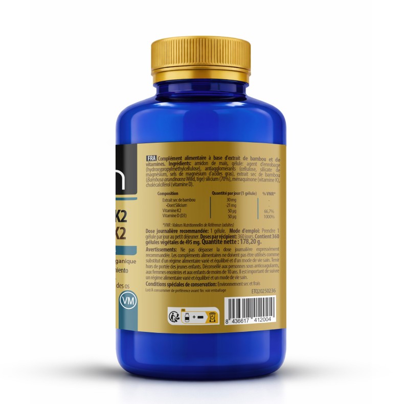 SANON Vitaminas D3+K2 360 cápsulas vegetales