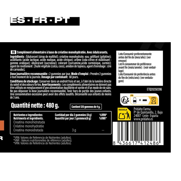 SANON SPORT Creatina 120 gummies