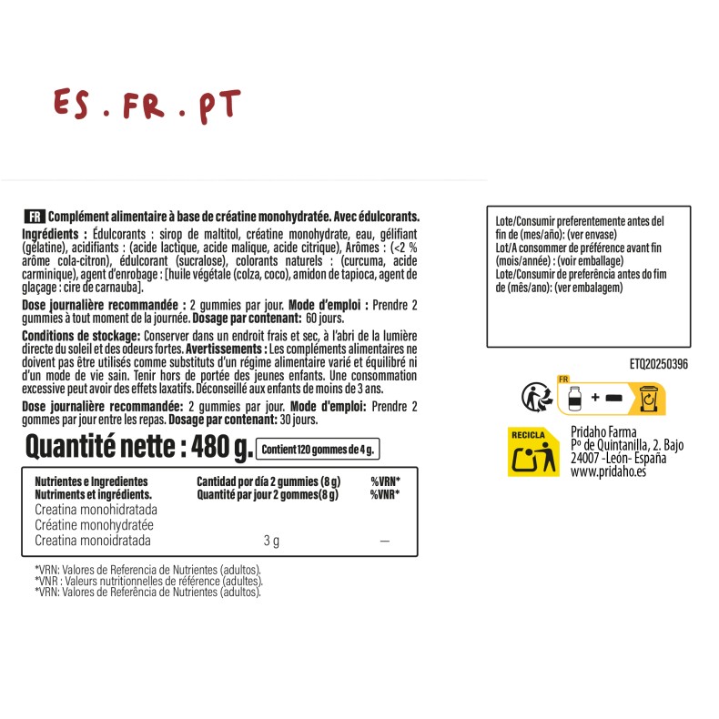 PHYTOFARMA Creatina 120 gummies