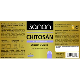 SANON Chitosán 80 cápsulas 2