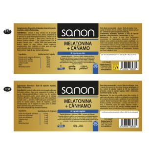 SANON Melatonina + Cáñamo 60 cápsulas vegetales 2