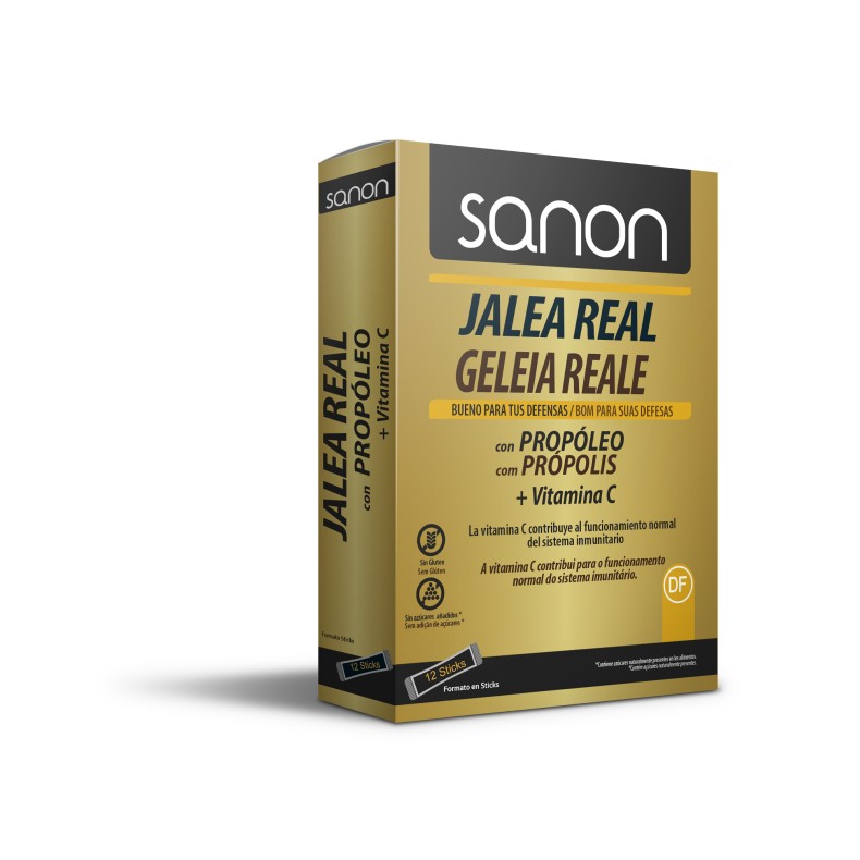SANON Jalea Real Propóleo y Vitamina C ZERO 12 sticks