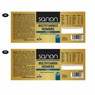 SANON Multivitamínico Hombre 90 cápsulas 2