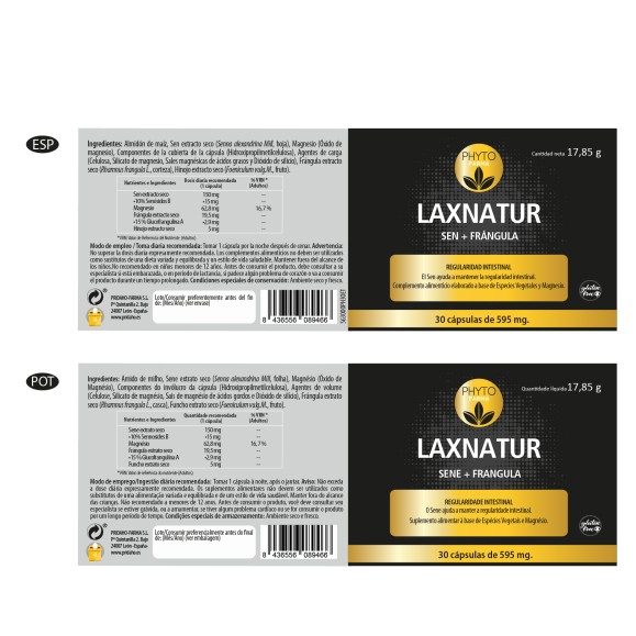 PHYTOFARMA Laxnatur Sen + Frángula 30 cápsulas