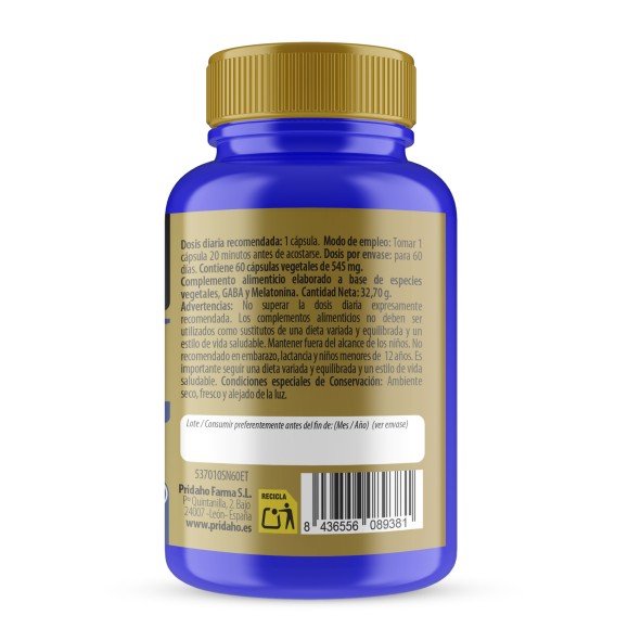 SANON Melatonina + Cáñamo 60 cápsulas vegetales