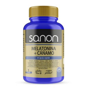 SANON Melatonina + Cáñamo 60 cápsulas vegetales