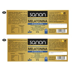 SANON Melatonina 60 cápsulas 2