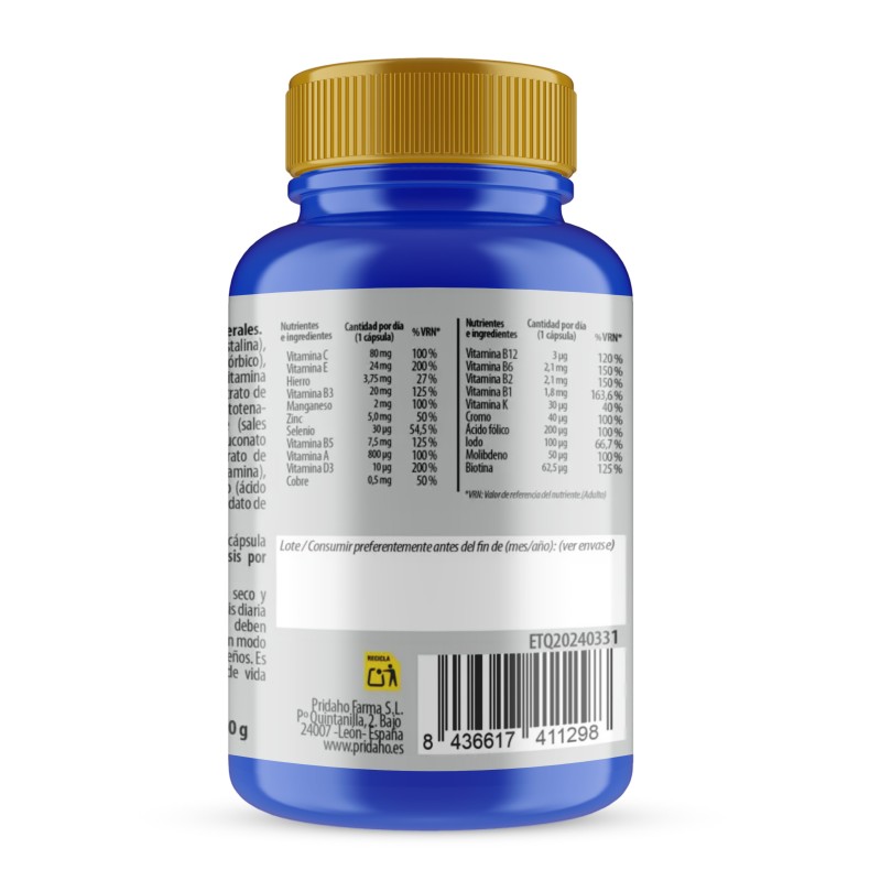 PHYTOFARMA Multivitamínico Hombre 90 cápsulas