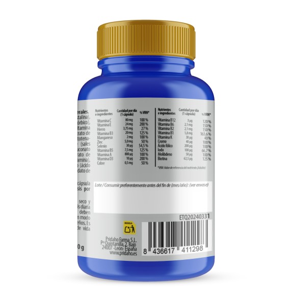 PHYTOFARMA Multivitamínico Hombre 90 cápsulas