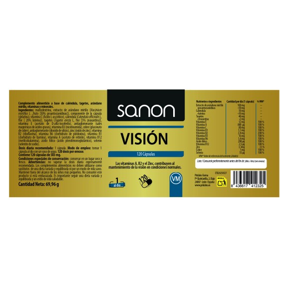 SANON Visión 120 cápsulas