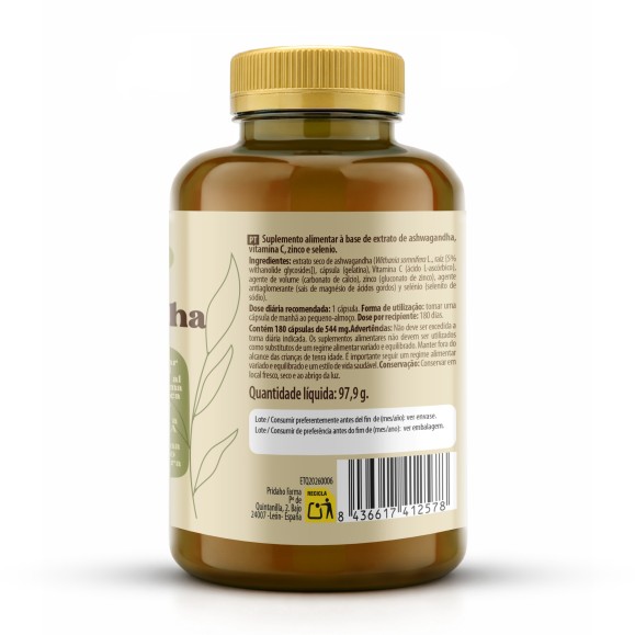 PHYTOFARMA Ashwagandha 180 cápsulas