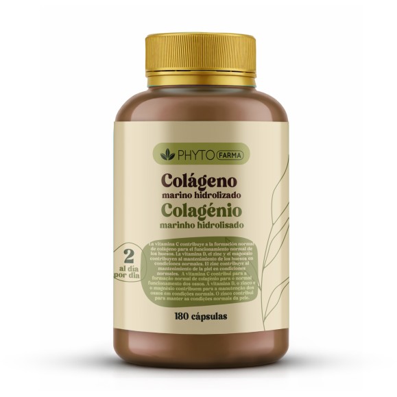 PHYTOFARMA Colágeno marino hidrolizado 180 cápsulas