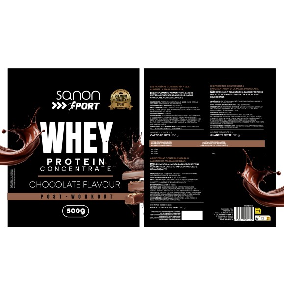 SANON SPORT Proteina Whey 80% Chocolate Belga
