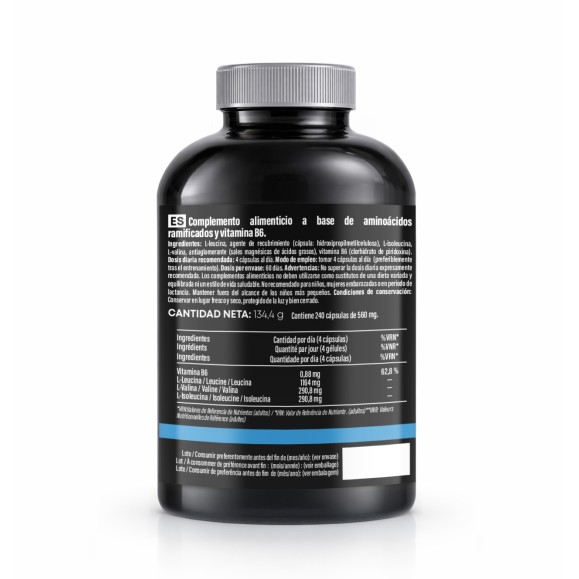 SANON SPORT BCAA 4:1:1 + Vit B6 240 cápsulas