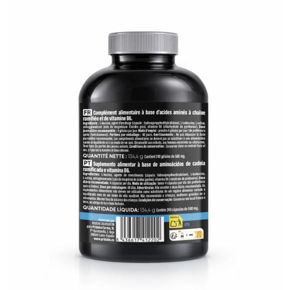 SANON SPORT BCAA 4:1:1 + Vit B6 240 cápsulas