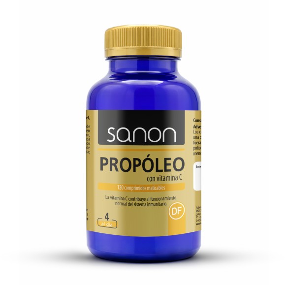 SANON Propóleo con Vitamina C 120 comprimidos masticables